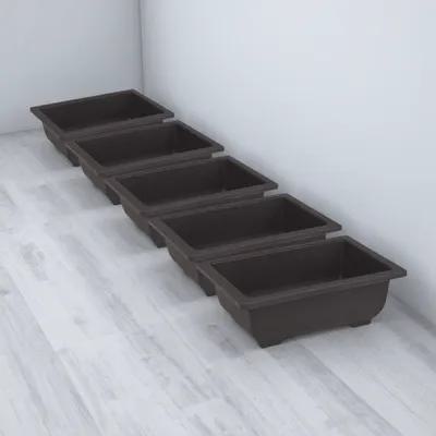 Bonsai Vertical Garden - Maceta rectangular de plástico para suculentas,