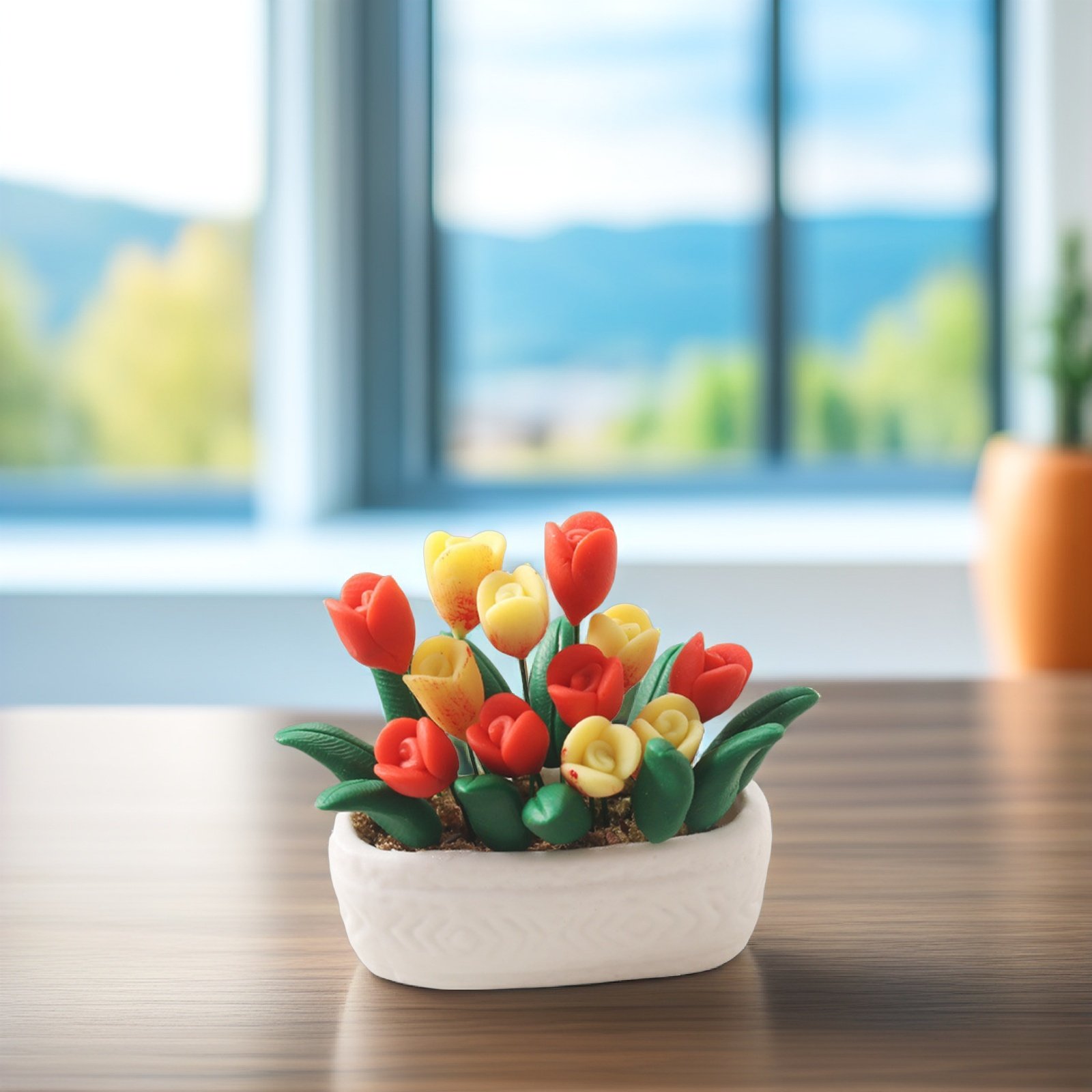 Bonsai Garden House - Mini Tulipán en Maceta, Decoración para