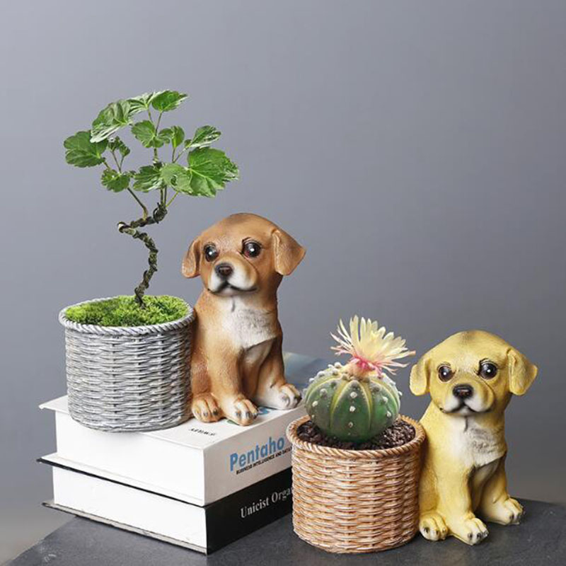 Bonsai Garden Art - Florero de bonsái de resina para
