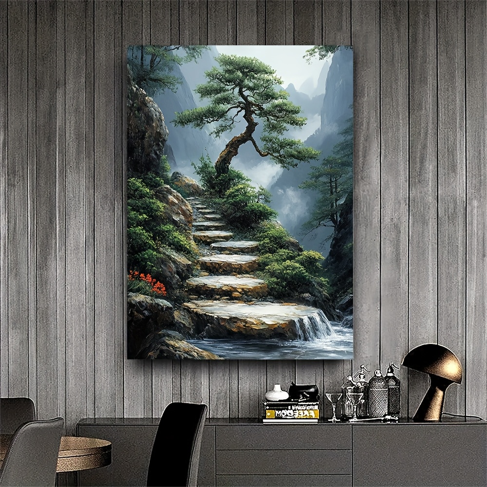 Obra de arte en lienzo de Zen  - Bonsai Vertical Garden reseña y precio
