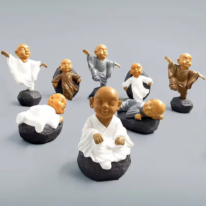 Figurita de monje chino Kong F - Bonsai Garden Art reseña y precio