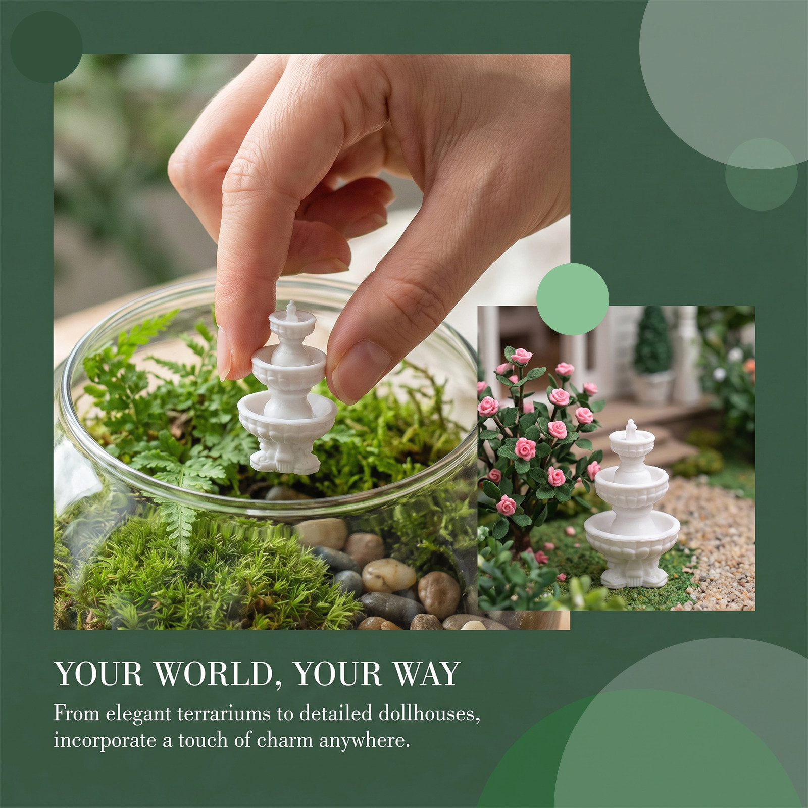Fuente de Paisaje de Plástico, - Bonsai Garden House reseña y precio
